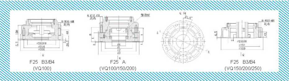 VQ100~VQ250電動(dòng)執(zhí)行器輸出端連接法蘭